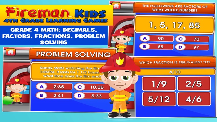 Fireman Kids 4th Grade Games screenshot-4