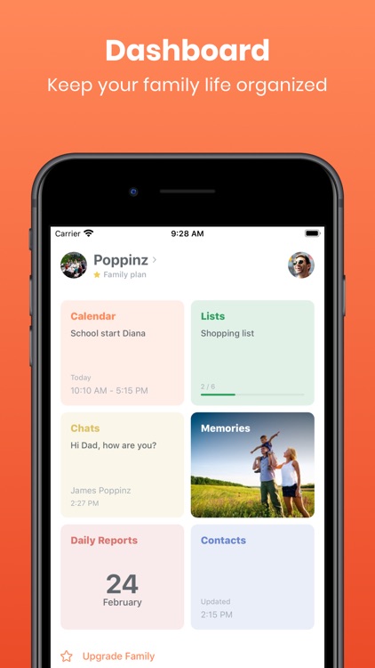 Poppinz: Family Calendar App