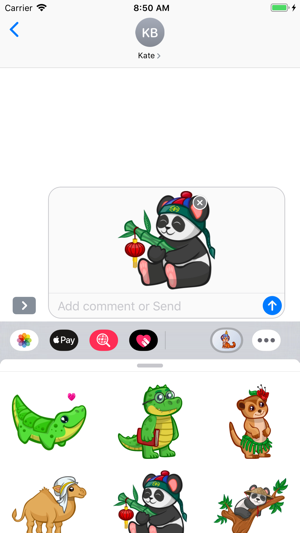 Cute Animals Emoji Stickers(圖4)-速報App