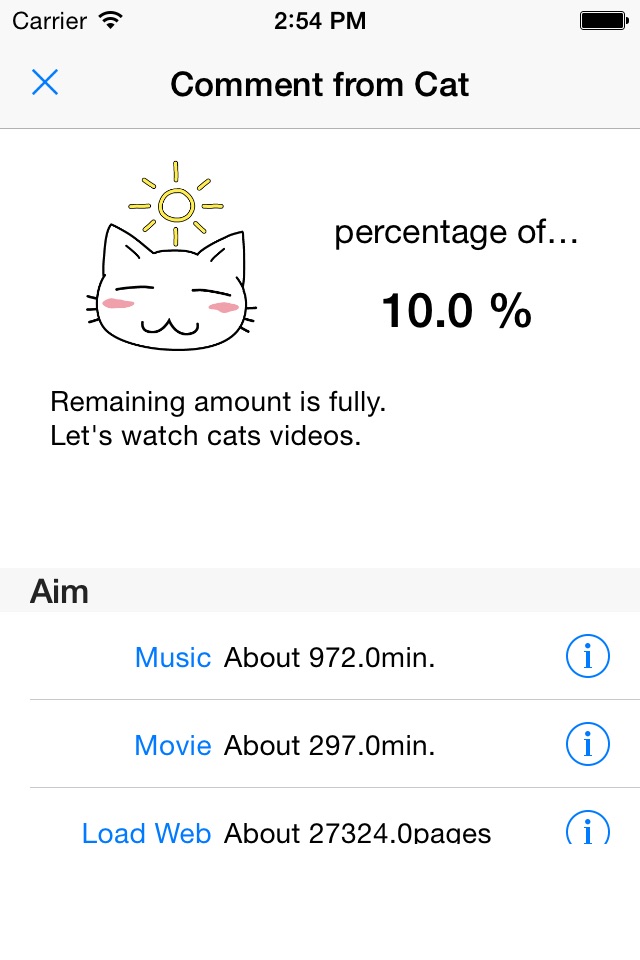 Data Usage Cat screenshot 3