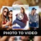 Photo To Video best application to create fast and beautiful slideshow videos with selected your own photos and music