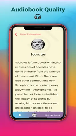 Game screenshot Great Philosophers : Audible apk