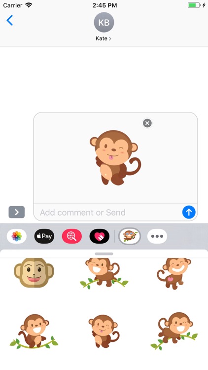 Cute Monkey Stickers Pack screenshot-5