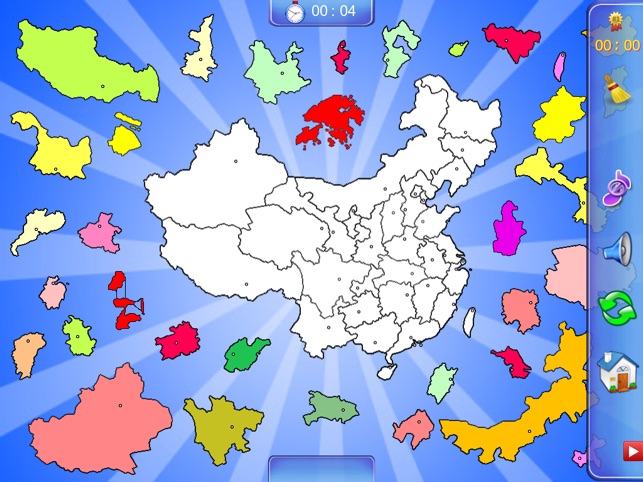 Advanced Puzzle Map of China