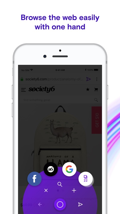 Opera Touch web browser screenshot-2
