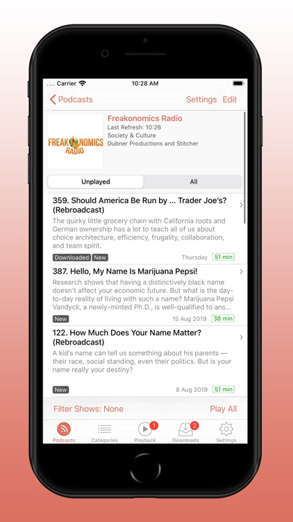 RSSRadio Podcast Player