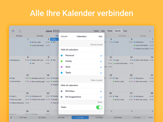 Calendars 5 kostenlos: intelligente iPhone Kalender App mit Google Sync!