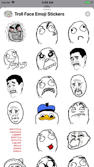 Troll Face Emoji Stickers(圖6)-速報App