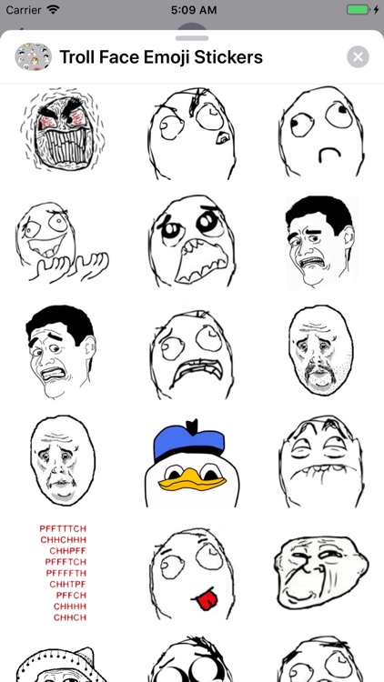 Troll Face Emoji Stickers screenshot-5