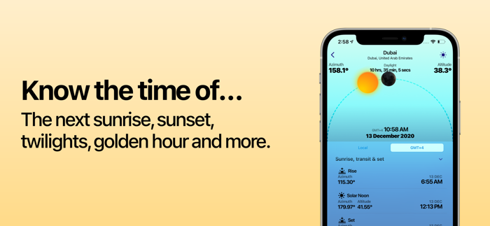 Sunlight − Rise  Set Times