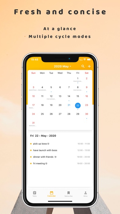 Calendar S - Simple Efficient screenshot 4