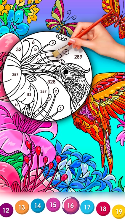 Color By Number Fun For Adults screenshot-4