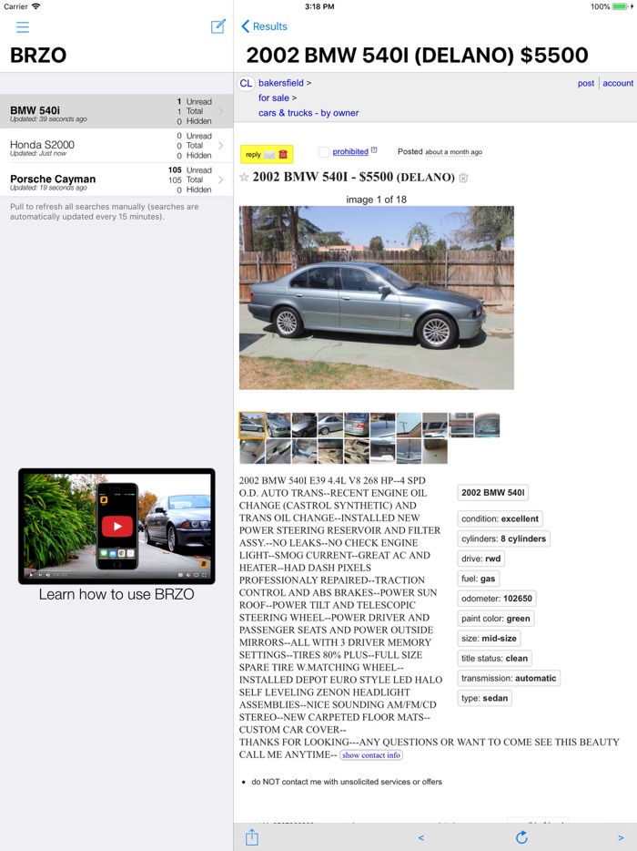 BRZO - Cars For Sale by Owner