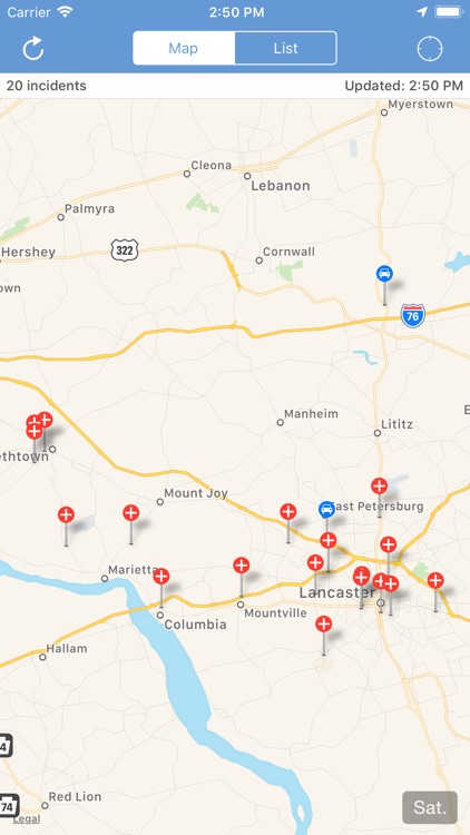 Lancaster County Incidents+