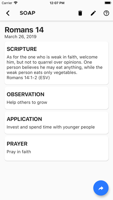 Daily SOAP - Bible reading app screenshot 4
