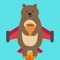Tap to swap lanes and shoot rockets with your jet bear