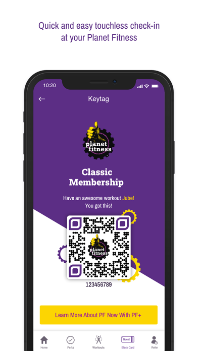 Mobile App  Planet Fitness