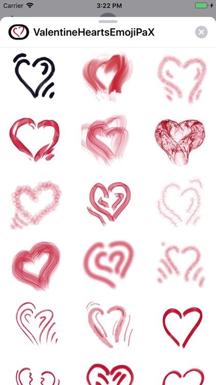 Valentine Hearts Emoji PaX