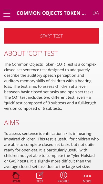 COT Test