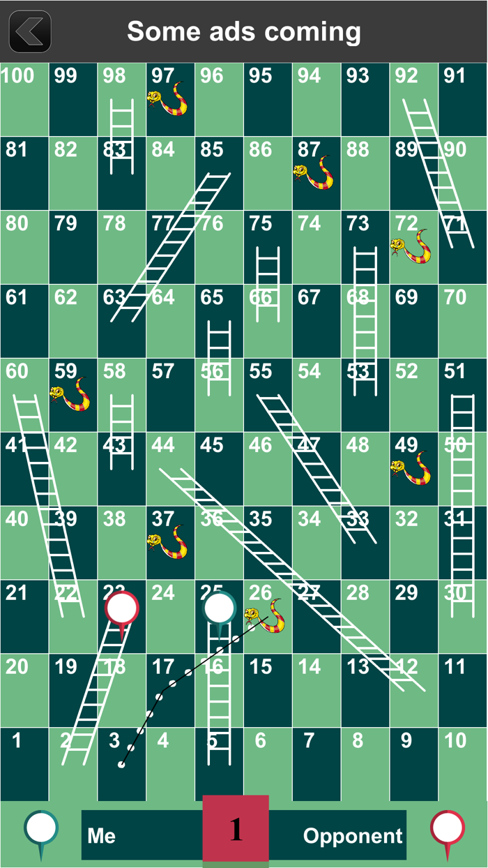 Snakes and ladders twisted