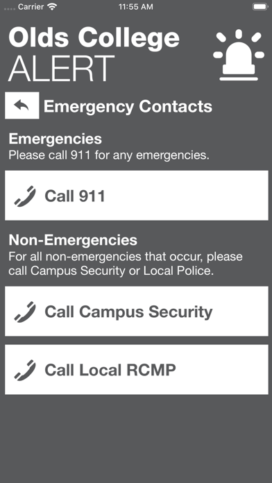 Olds College Alert screenshot 2