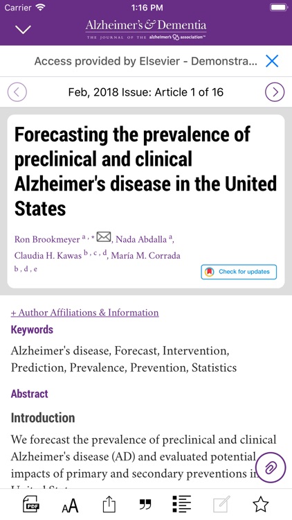 Alzheimer's & Dementia Journal screenshot-4