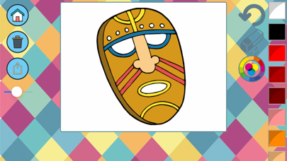 How to cancel & delete Carnival masks to paint - coloring book to draw from iphone & ipad 3