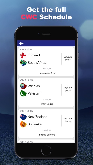 Cricket WC screenshot 3