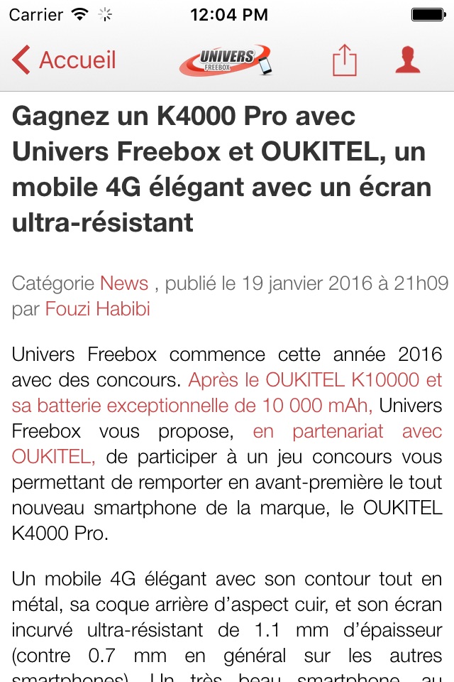 Univers-Freebox screenshot 2