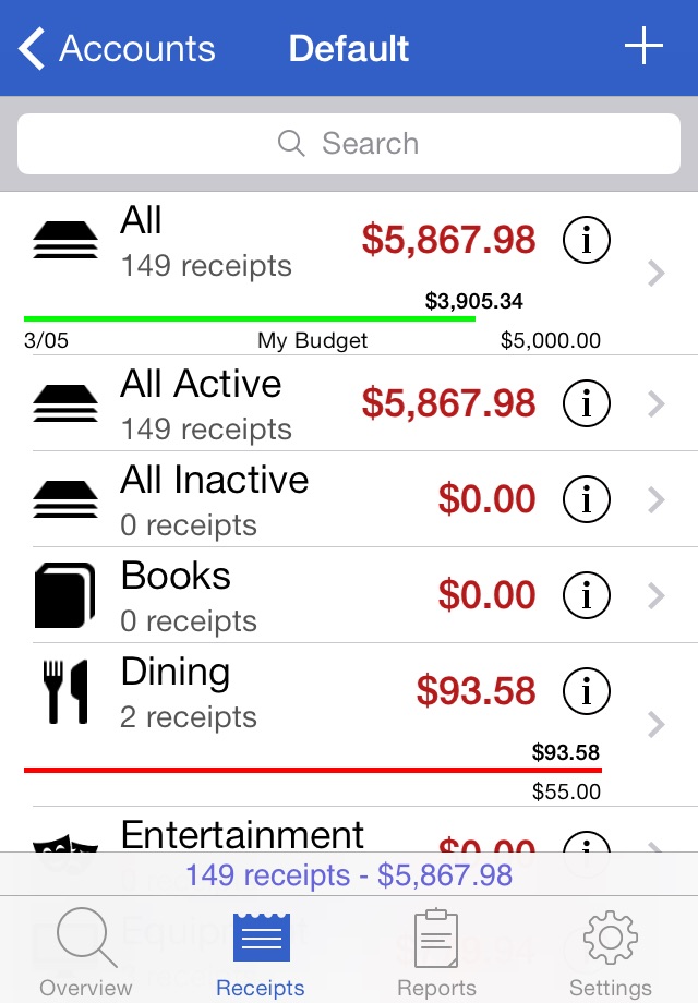 Receipts - Expense Tracker screenshot 2