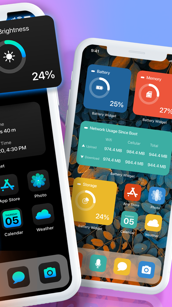 Battery Widget & Color Widgets App for iPhone - Free Download Battery