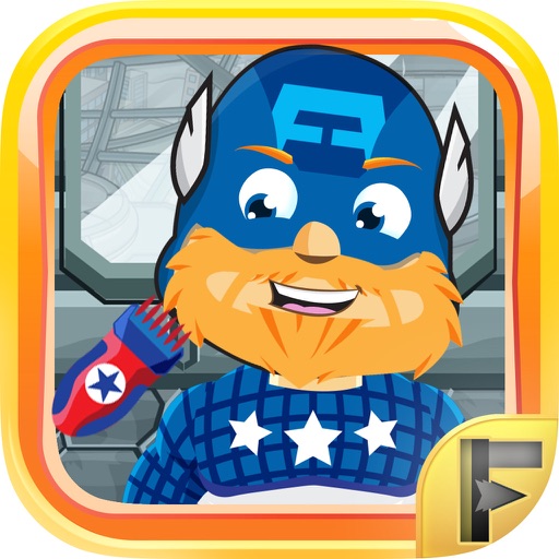 Superhero Shave Salon Game