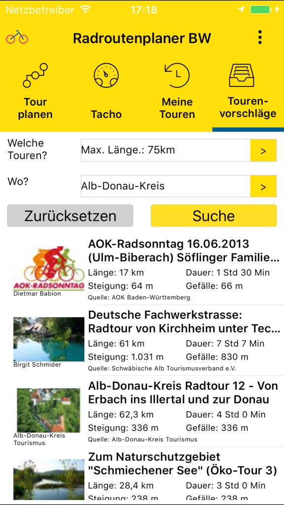 【图】Radroutenplaner BW(截图2) 【图】Radroutenplaner BW(截图2)