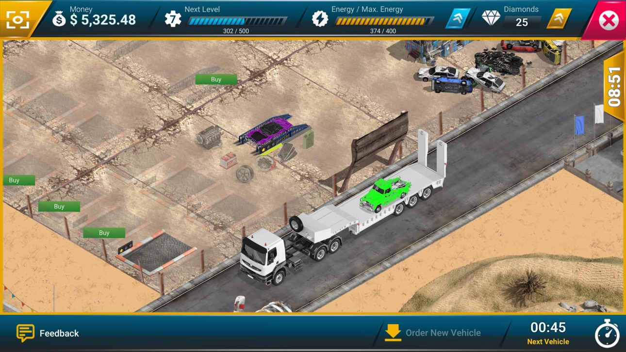 Junkyard Tycoon - Car Business Hack screenshot 1 - iOS game interface