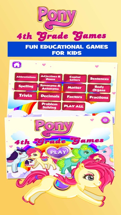 How to cancel & delete Fourth Grade Pony School Games from iphone & ipad 1