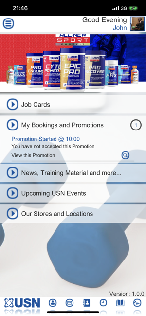 USN Promoter App