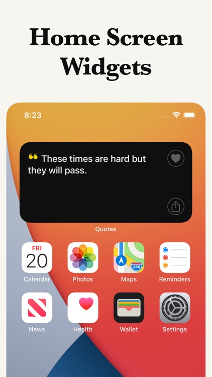 Beautiful Quotes Widget