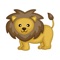 The cute lion iMessage sticker is so cute and gentle