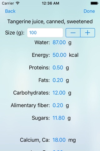 CANC - Nutrients counter screenshot 3