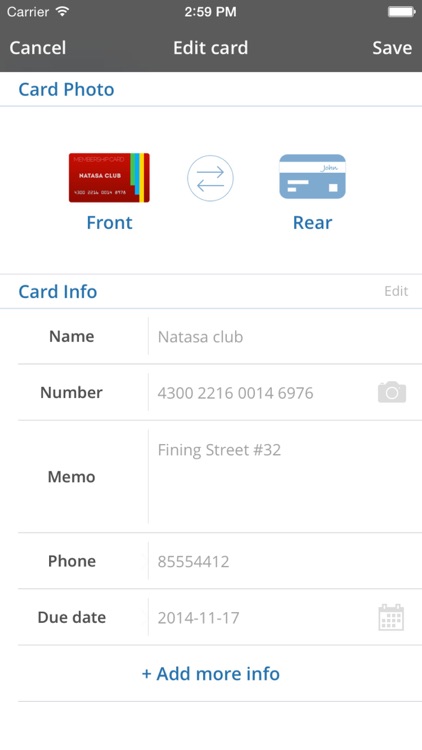 Card Mate - credit wallet screenshot-3