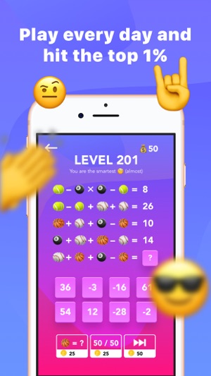 Emojimatics — Emoji Math Quiz(圖5)-速報App