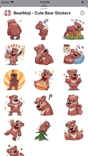 BearMoji - Cute Bear Stickers(圖3)-速報App