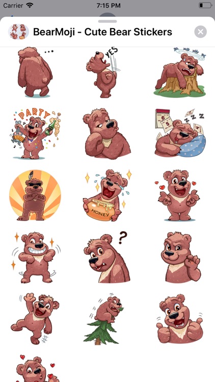 BearMoji - Cute Bear Stickers