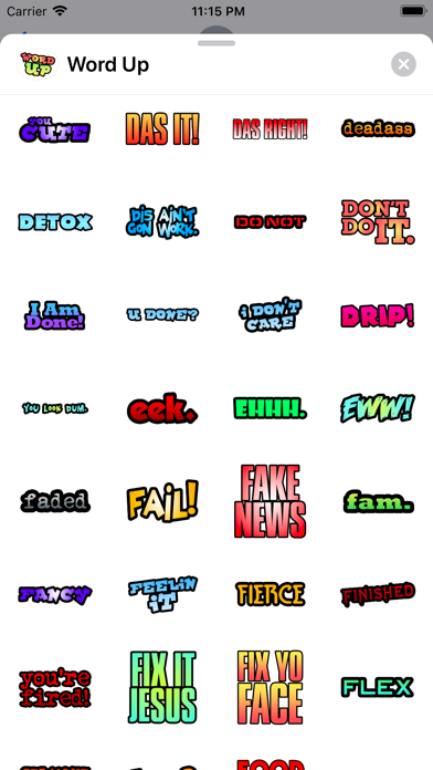 Word Up - Stickers screenshot 4