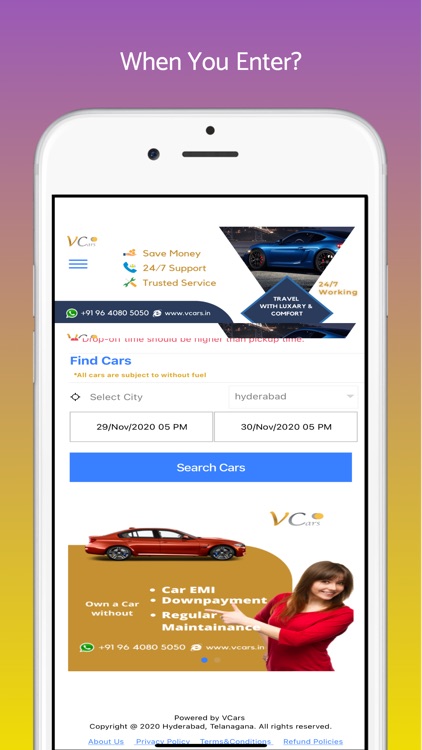 VCars - self drive car rental