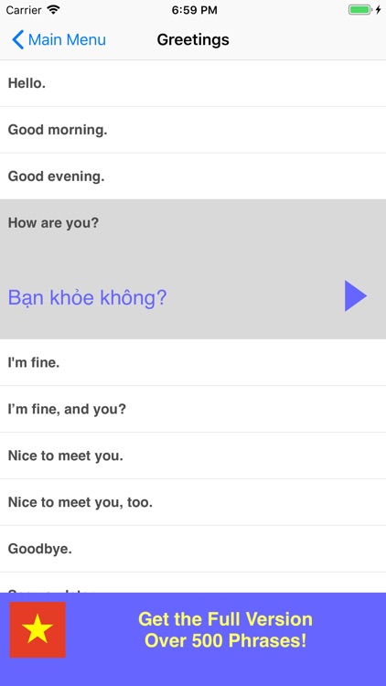 Speak Vietnamese Phrases Lite