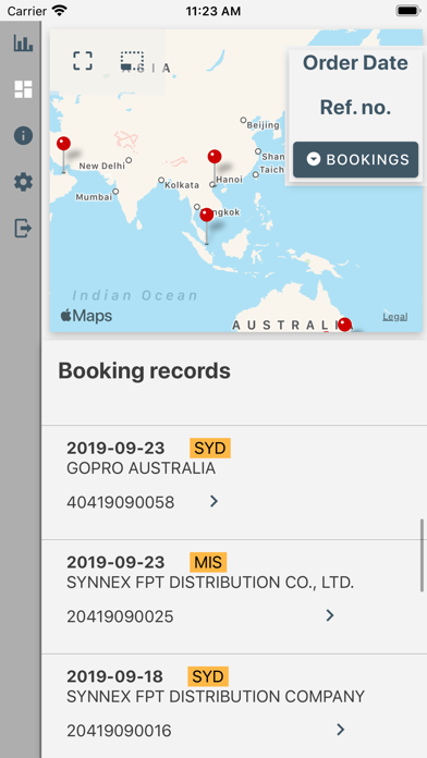 Sea-Air Logistics Dashboard screenshot 3