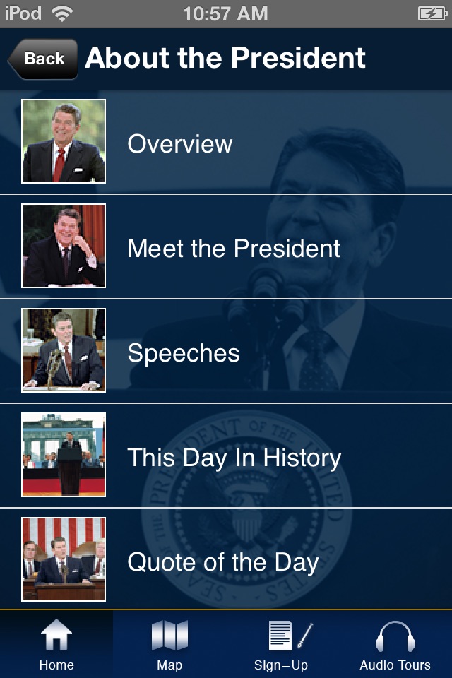 Ronald Reagan: Official App screenshot 2