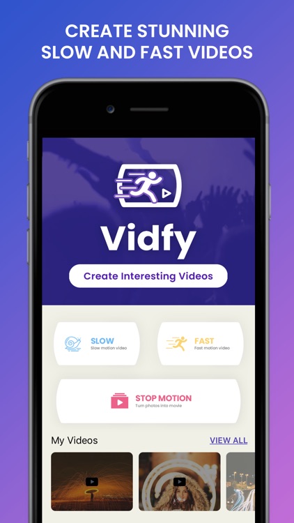 Vidfy Slow & Fast Video Editor