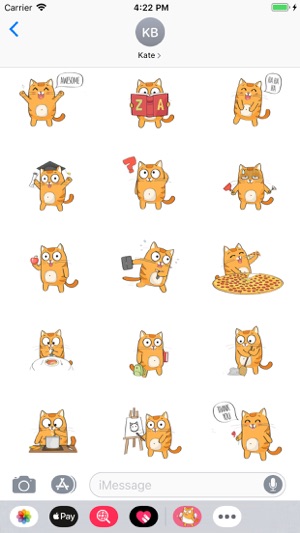 Cute Cartoon Cat Stickers(圖2)-速報App